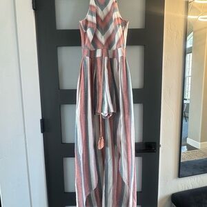 Striped Halter Jumpsuit